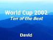 
10 Best Soccer Goals WC 2002.			